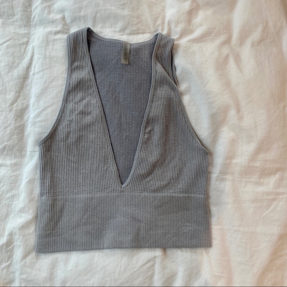 Deep V Crop Top - Picture 1 of 3